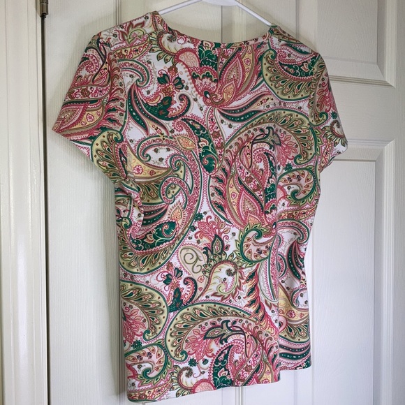 Croft and Barrow Floral Paisley Top - NEW Size Medium - Picture 2 of 2